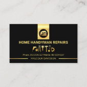 素晴らし金ゴールド手利師ツールのタブ行 名刺 (正面)