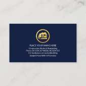 素晴らし金ゴールド手押しツールタブ 名刺 (裏面)