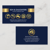 素晴らし金ゴールド手押しツールタブ 名刺 (正面/裏面)