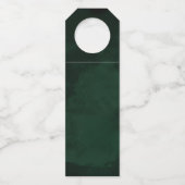 素晴らし金ゴールド抽象芸術結婚のEmerald ID867を表示 ボトルネックタグ (裏面)