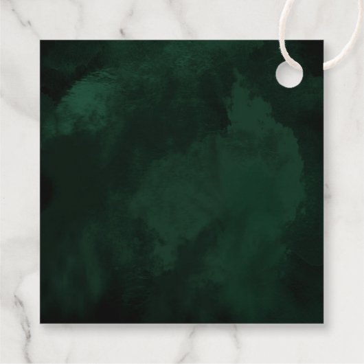 素晴らし金ゴールド抽象芸術結婚のV1 Emerald ID867をライン フェイバータグ (裏面)