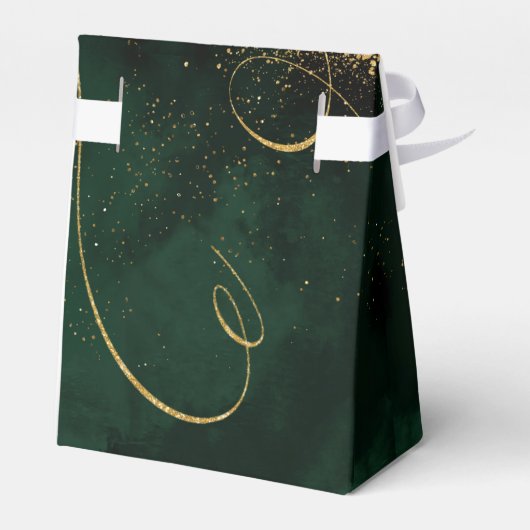 素晴らし金ゴールド抽象芸術結婚のV1 Emerald ID867をライン フェイバーボックス (裏面サイド)