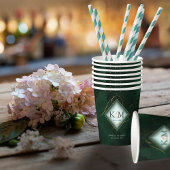 素晴らし金ゴールド抽象芸術結婚のV2 Emerald ID867を行う 紙コップ