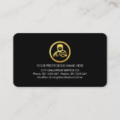 素晴らし金ゴールド線プライベートドライバ 名刺 (裏面)