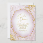 素晴らし金ゴールド線抽象芸術ブライダルシャワーメーカーID867 (正面)