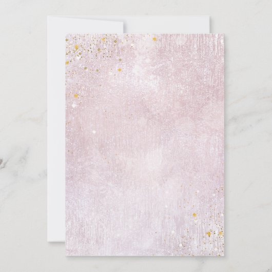 素晴らし金ゴールド線抽象芸術ブライダルシャワーメーカーID867 (裏面)