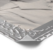 素晴らし銀フ縁どレームカスタム写真ポスター ポスター (角)