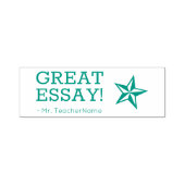 「素晴らし随筆!」 教育者フィードバックのゴム印 セルフインキングスタンプ (デザイン)