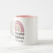 素晴らし隣パーソナライズされた人 ツートーンマグカップ (正面左)