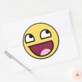 素晴らし顔シール。 ラウンドシール (封筒)