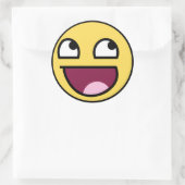 素晴らし顔シール。 ラウンドシール (バッグ)