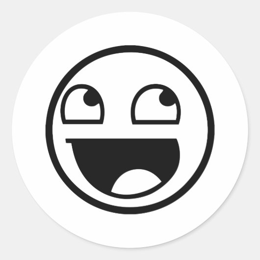 素晴らし顔 ラウンドシール (正面)