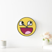 素晴らし顔 ラウンド壁時計 (ホーム)