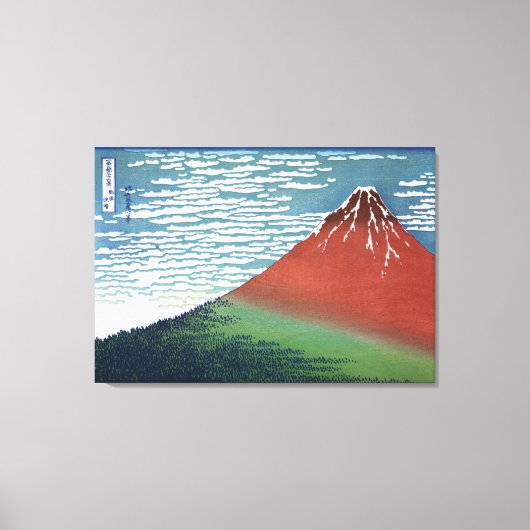 素晴らし風澄ん朝 キャンバスプリント (正面)