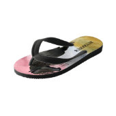 素晴らし馬の水彩 キッズビーチサンダル (アングル)