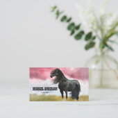 素晴らし馬の水彩 名刺 (スタンド正面)