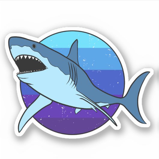 素晴らし鮫 シール (正面)