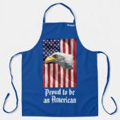 素晴らし鷲、アメリカ国旗、愛国心 エプロン (正面)