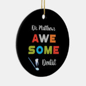 素晴らし黒カラフル歯科 セラミックオーナメント (右)