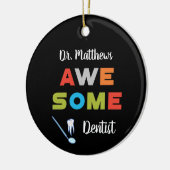 素晴らし黒カラフル歯科 セラミックオーナメント (左)