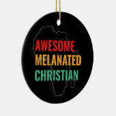 素晴らし黒化したキリスト教徒 セラミックオーナメント (右)