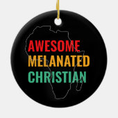 素晴らし黒化したキリスト教徒 セラミックオーナメント (裏面)