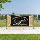 素晴らし黒、金ゴールドと白、ミュージックノートバナー 横断幕 (インサイチュ)