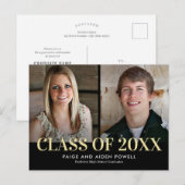 素晴らし2年卒業発表後 ポストカード (正面/裏面)