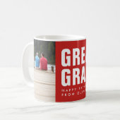 素晴らし.おじいちゃん。父の日フォトコーヒーマグ コーヒーマグカップ (正面左)