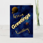 素晴らし,ギーク,おもしろい，クリスマスカード 箔グリーティングカード (正面)