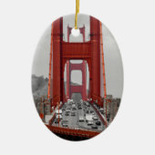 素晴らし!ゴールデンゲートブリッジカリフォルニア州 セラミックオーナメント (正面)