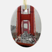 素晴らし!ゴールデンゲートブリッジカリフォルニア州 セラミックオーナメント (裏面)