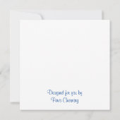 素晴らし「シルバー」スノーフレークホリデーカード カード (裏面)