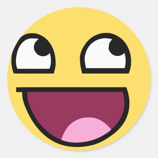 :素晴らし:ステッカー ラウンドシール (正面)