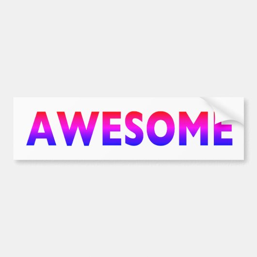 素晴らし バンパーステッカー (正面)