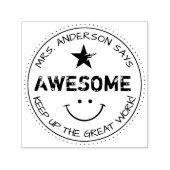 素晴らし |パーソナライズされた先生 セルフインキングスタンプ (デザイン)