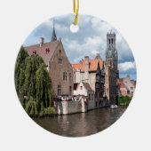 素晴らし!ブルージュ – ベルギー セラミックオーナメント (正面)