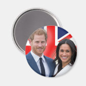 素晴らし!プリンスハリーとメガンマルクル マグネット (正面/裏面)