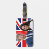素晴らし!プリンスハリーとメガンマルクル ラゲッジタグ (裏面縦)