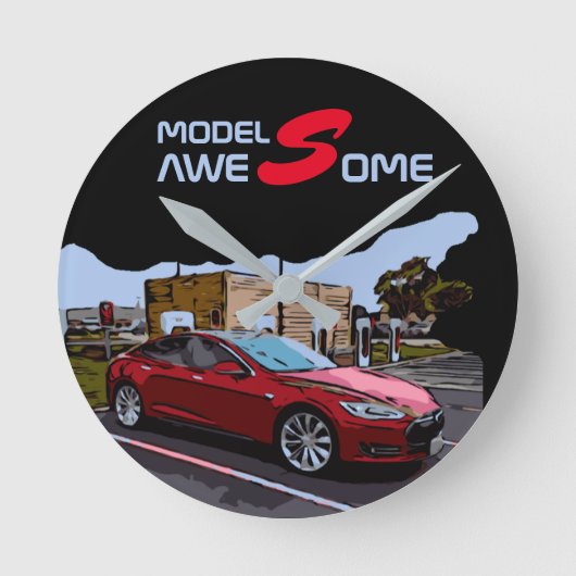 素晴らし ラウンド壁時計 (正面)