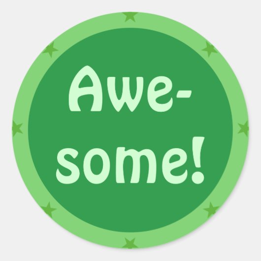 素晴らし -先生ステッカーシリーズ ラウンドシール (正面)