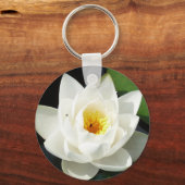素晴らし《植物》スイレン(金ゴールドセンター) キーホルダー (正面)