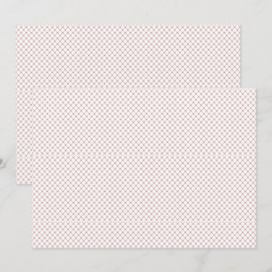 素晴らし,繰り返し,ダイヤモンド形のメッシュパターン サンキューカード (正面/裏面)