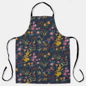 素晴らし，美しいカラフルの花 エプロン (正面)