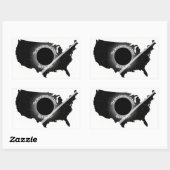 素晴らしAmerican Eclipseステッカー2024年4月 長方形シール (シート)