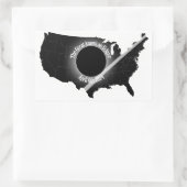 素晴らしAmerican Eclipseステッカー2024年4月 長方形シール (バッグ)
