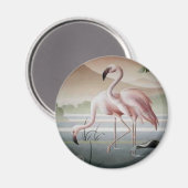 素晴らしAt Pink Flamingo Magnet マグネット (正面/裏面)