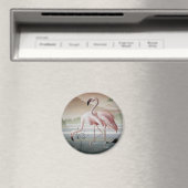 素晴らしAt Pink Flamingo Magnet マグネット (インサイチュ (食洗機))