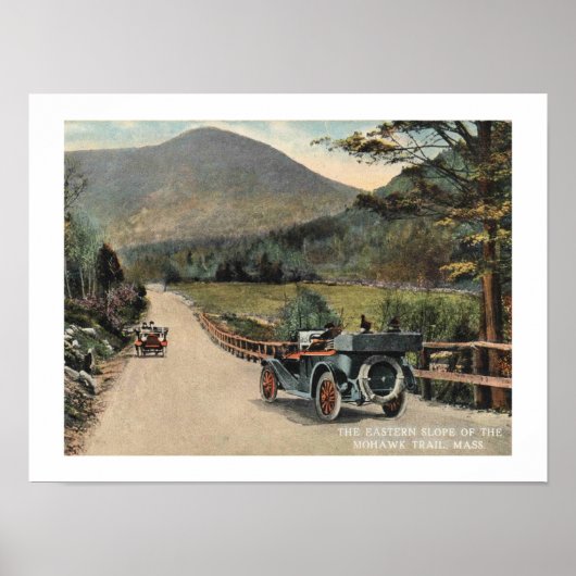 素晴らしBarrington MA, Mohawk Trail, 1915ヴィンテージ ポスター (正面)