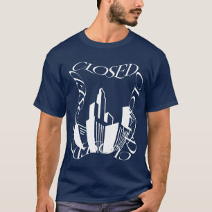 素晴らしCityscape Art:歪んだ'CLOSE'アート Tシャツ